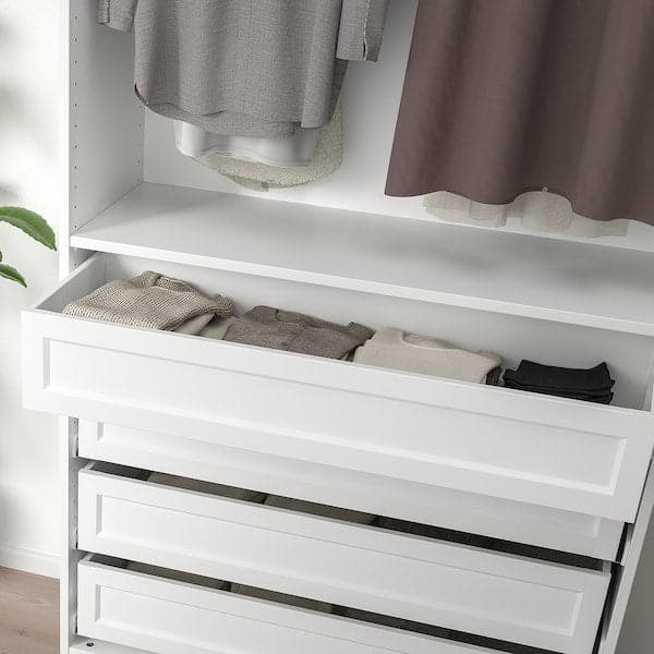 Ikea KOMPLEMENT - Drawer with framed front, white, 100x35 cm