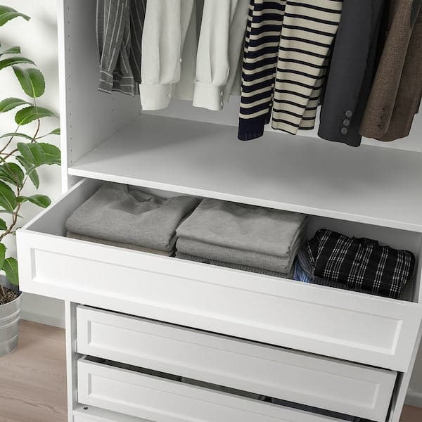 Ikea KOMPLEMENT - Drawer with framed front, white, 100x58 cm