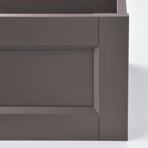KOMPLEMENT - Drawer with framed front, dark grey, 50x58 cm - best price from Maltashopper.com 10509516