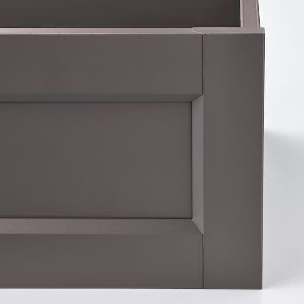 KOMPLEMENT - Drawer with framed front, dark grey, 100x58 cm - best price from Maltashopper.com 80509513