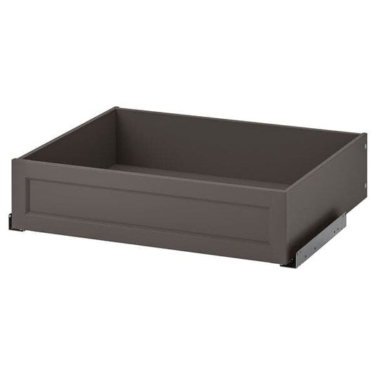 Ikea KOMPLEMENT - Drawer with framed front, dark grey, 75x58 cm