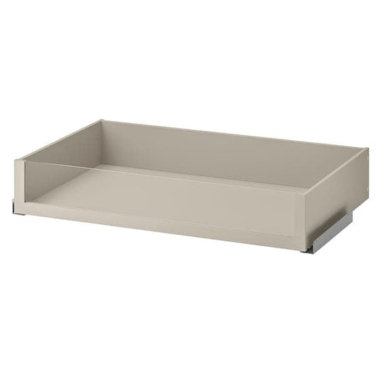 Ikea KOMPLEMENT - Drawer with glass front, grey-beige, 100x58 cm