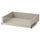 KOMPLEMENT drawer with glass front, grey-beige, 75x58 cm