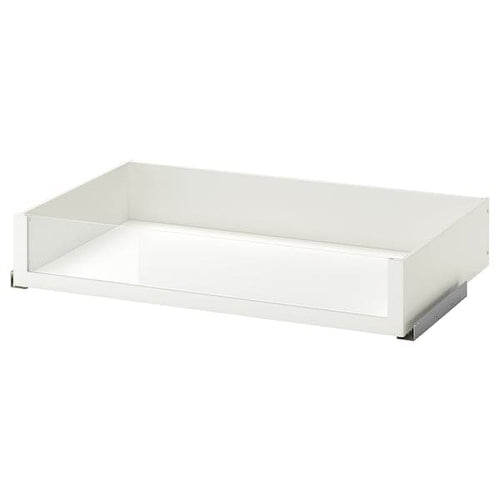 KOMPLEMENT - Drawer with glass front, white, 100x58 cm