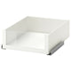 KOMPLEMENT drawer with glass front, white, 50x58 cm