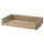 KOMPLEMENT - KOMPLEMENT Drawer with glass front, white stained oak effect, 100x58 cm