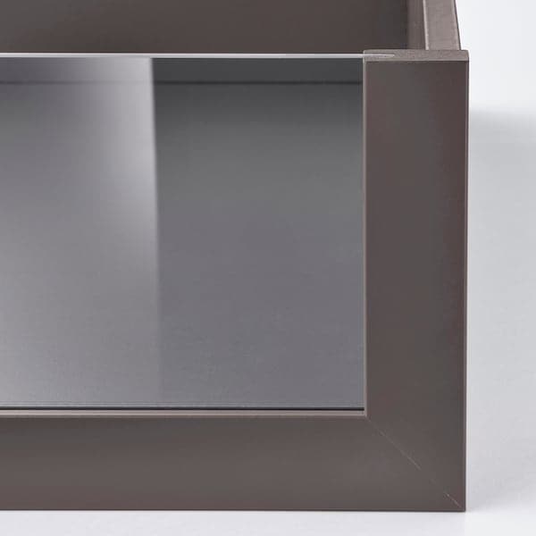 KOMPLEMENT - Drawer with glass front, dark grey, 50x58 cm - best price from Maltashopper.com 10509205