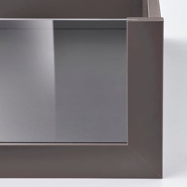 Ikea KOMPLEMENT - Drawer with glass front, dark grey, 100x58 cm