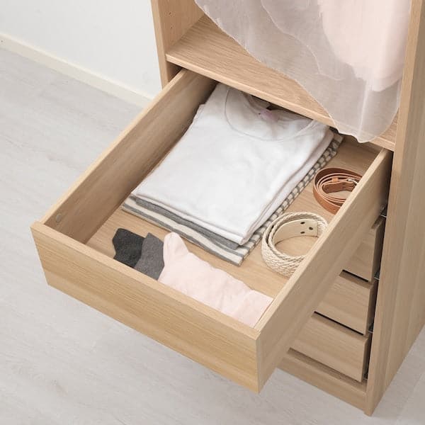 Ikea KOMPLEMENT - Drawer, white stained oak effect, 50x58 cm