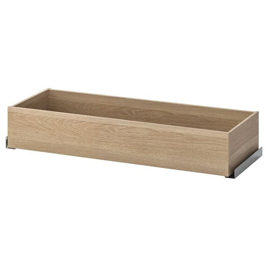 Ikea KOMPLEMENT - Drawer, white stained oak effect, 100x35 cm