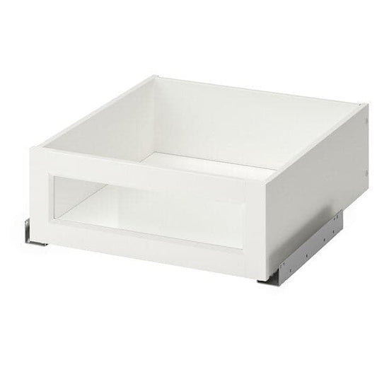 Ikea KOMPLEMENT - Drawer with framed glass front, white, 50x58 cm