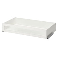 KOMPLEMENT drawer with framed glass front, white, 100x58 cm