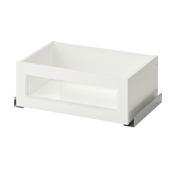 Ikea KOMPLEMENT - Drawer with framed glass front, white, 50x35 cm