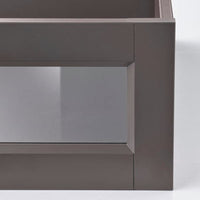 KOMPLEMENT - Drawer with framed glass front, dark grey, 100x58 cm - best price from Maltashopper.com 50509656