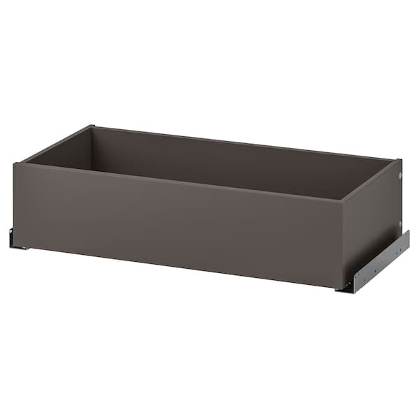 KOMPLEMENT - Drawer, dark grey, 75x35 cm