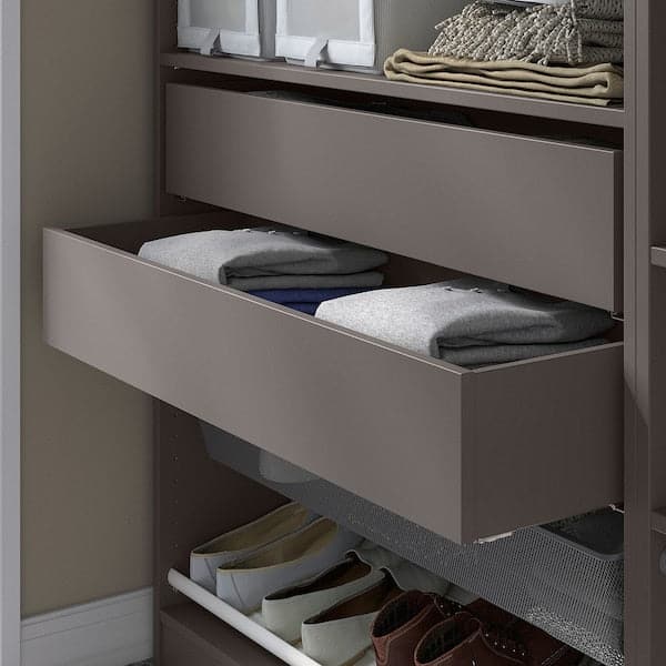 Ikea KOMPLEMENT - Drawer, dark grey, 100x35 cm