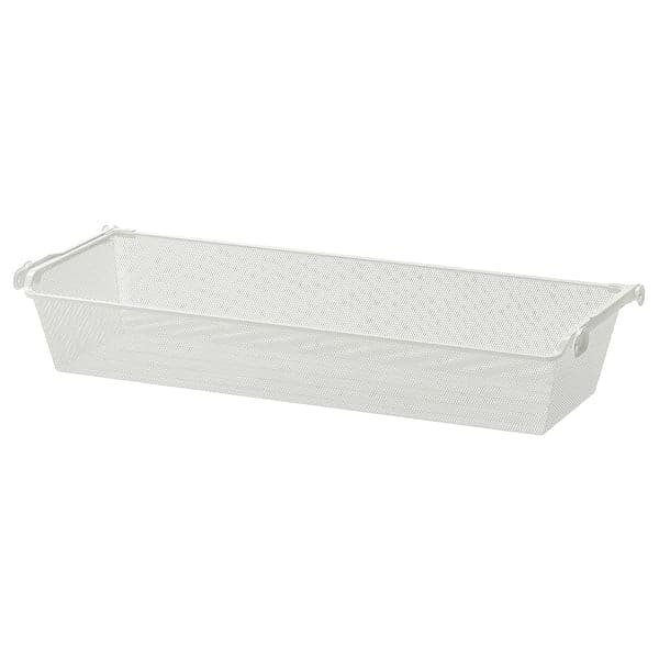 Ikea KOMPLEMENT - Mesh basket with pull-out rail, white, 100x35 cm