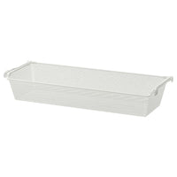 KOMPLEMENT mesh basket with pull-out rail, white, 100x35 cm