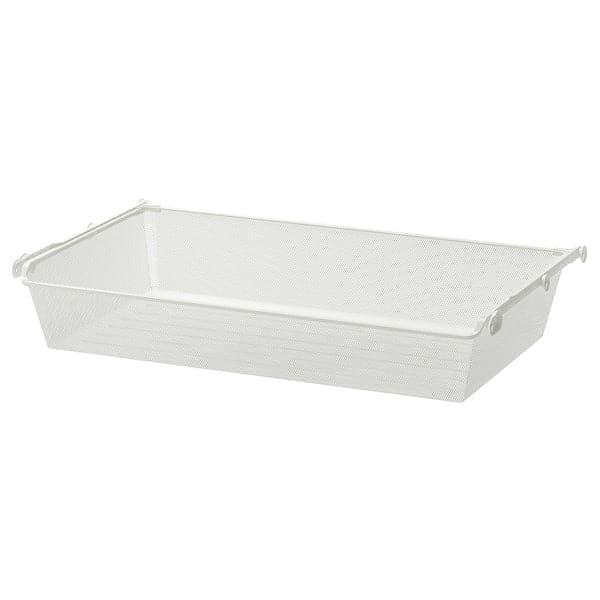 Ikea KOMPLEMENT - Mesh basket with pull-out rail, white, 100x58 cm