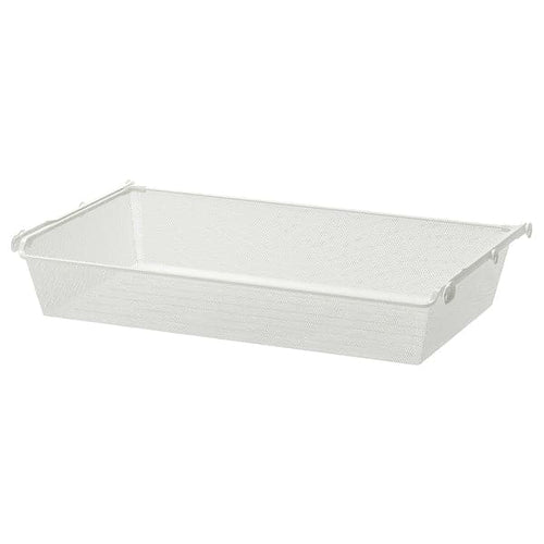 KOMPLEMENT - Mesh basket with pull-out rail, white, 100x58 cm