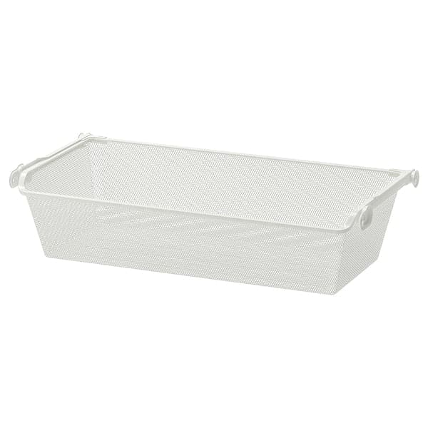 KOMPLEMENT - Mesh basket with pull-out rail, white, 75x35 cm - best price from Maltashopper.com 39010989