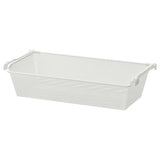 KOMPLEMENT mesh basket with pull-out rail, white, 75x35 cm