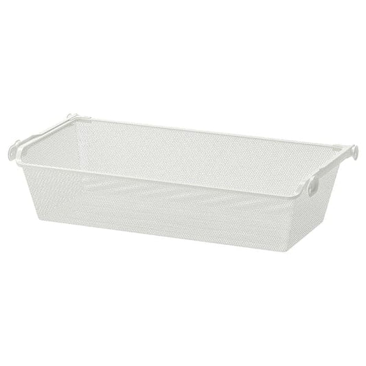 KOMPLEMENT - Mesh basket with pull-out rail, white, 75x35 cm - best price from Maltashopper.com 39010989