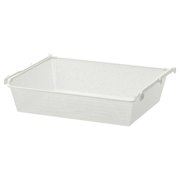 Ikea KOMPLEMENT - Mesh basket with pull-out rail, white, 75x58 cm