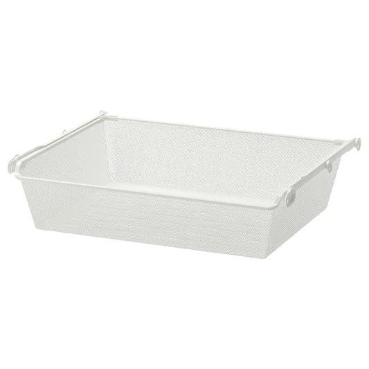 Ikea KOMPLEMENT - Mesh basket with pull-out rail, white, 75x58 cm