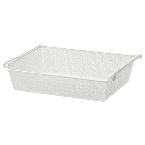 KOMPLEMENT - Mesh basket with pull-out rail, white, 75x58 cm