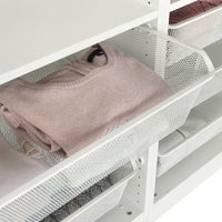 KOMPLEMENT - Mesh basket with pull-out rail, white, 75x35 cm - best price from Maltashopper.com 39010989