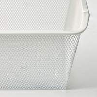 KOMPLEMENT - Mesh basket with pull-out rail, white, 50x35 cm - best price from Maltashopper.com 79010987