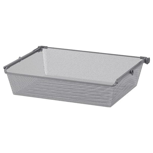 Ikea KOMPLEMENT - Mesh basket with pull-out rail, dark grey, 75x58 cm