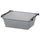KOMPLEMENT - KOMPLEMENT Mesh basket with pull-out rail, dark grey, 50x35 cm