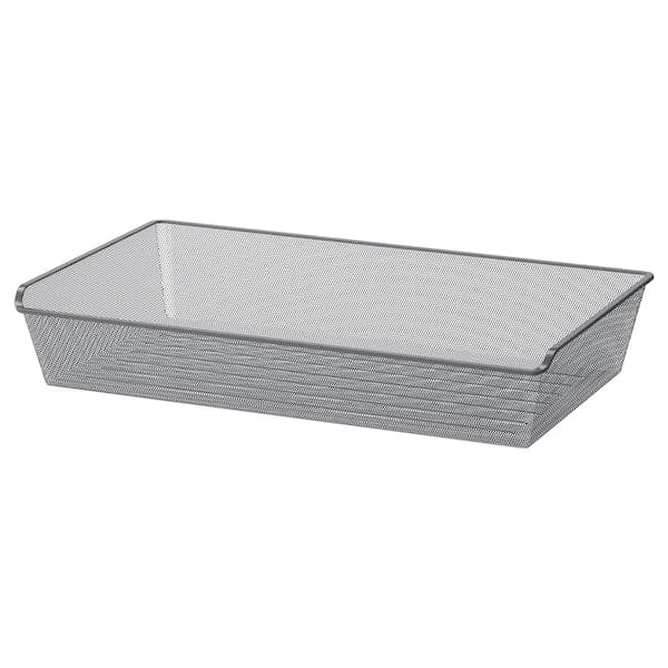 KOMPLEMENT - Mesh basket, dark grey, 100x58 cm