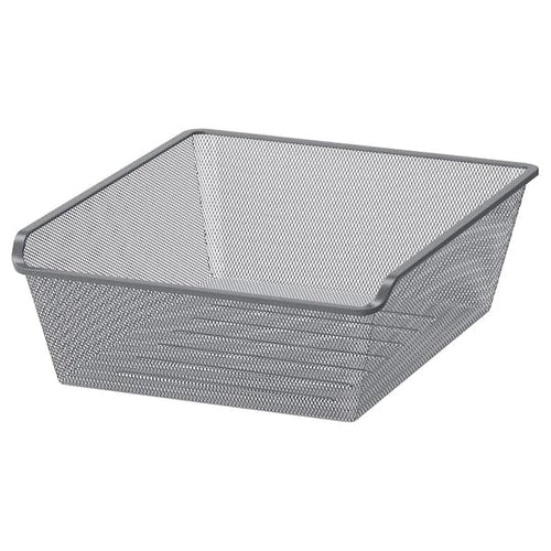 KOMPLEMENT - Mesh basket, dark grey, 50x58 cm