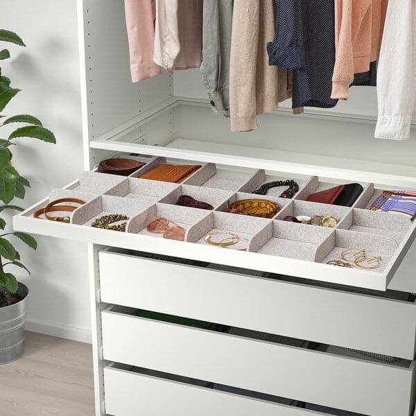 Ikea KOMPLEMENT - Divider for pull-out tray, light grey, 100x58 cm