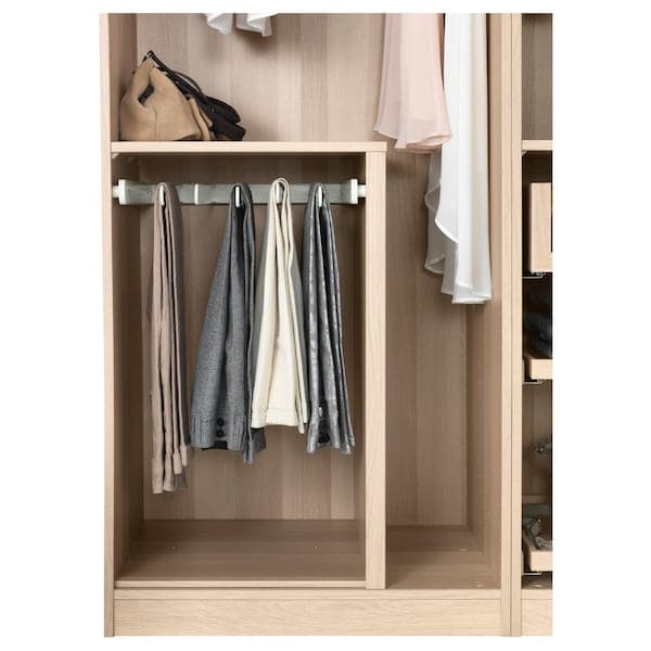 Ikea KOMPLEMENT - Divider for frames, white stained oak effect, 75-100x58 cm