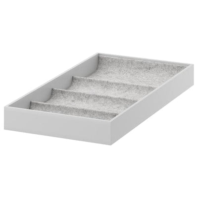 KOMPLEMENT - Insert with 4 compartments, light grey, 25x53x5 cm - best price from Maltashopper.com 50404032