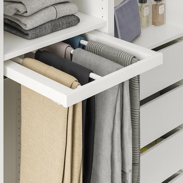 Ikea KOMPLEMENT - Pull-out trouser hanger, white, 50x58 cm