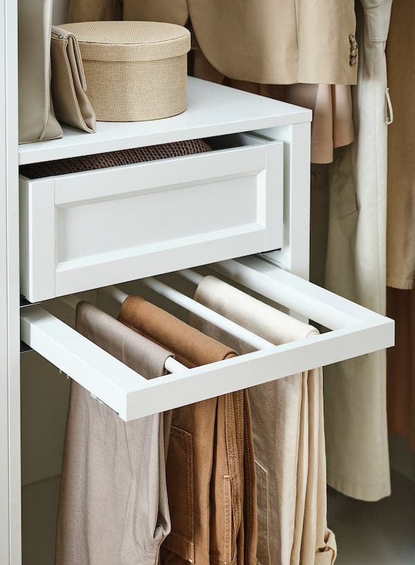 Ikea KOMPLEMENT - Pull-out trouser hanger, white, 50x58 cm