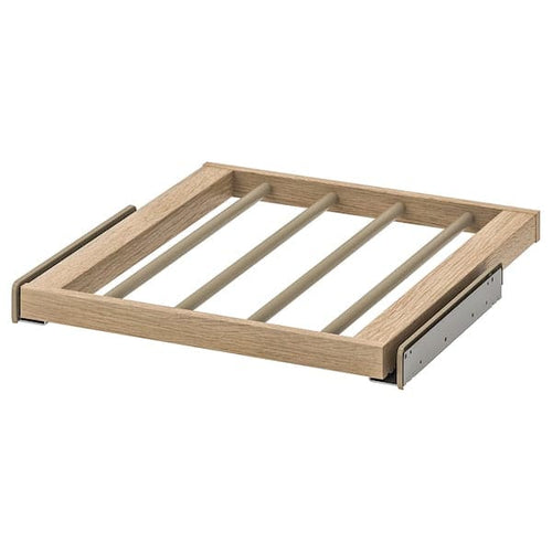 KOMPLEMENT - Pull-out trouser hanger, white stained oak effect, 50x58 cm