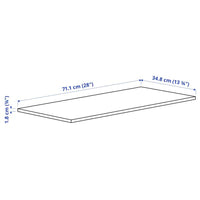 KOMPLEMENT - Shelf, white, 75x35 cm - best price from Maltashopper.com 70277995