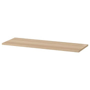 Ikea KOMPLEMENT - Shelf, white stained oak effect, 100x35 cm