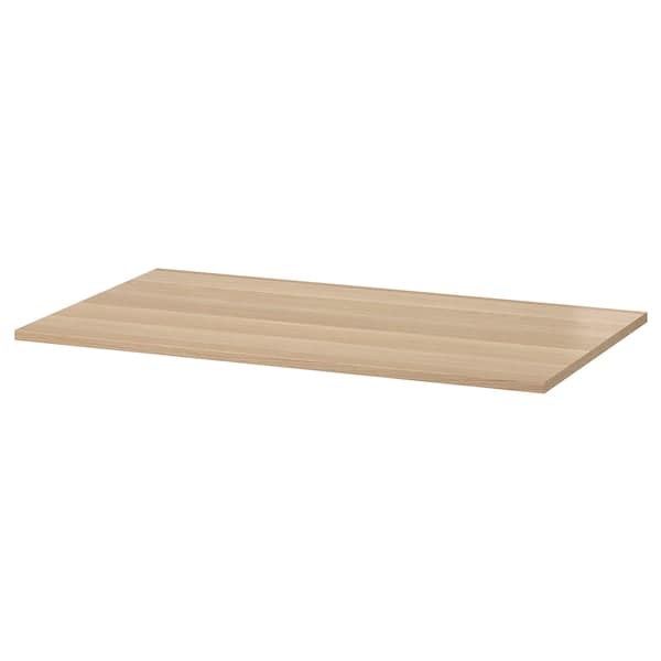 Ikea KOMPLEMENT - Shelf, white stained oak effect, 100x58 cm