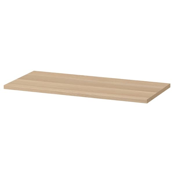 KOMPLEMENT - Shelf, white stained oak effect, 75x35 cm