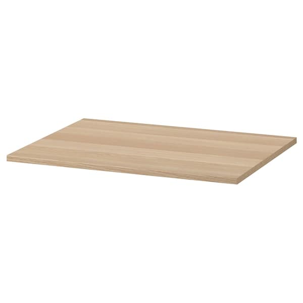 KOMPLEMENT - Shelf, white stained oak effect