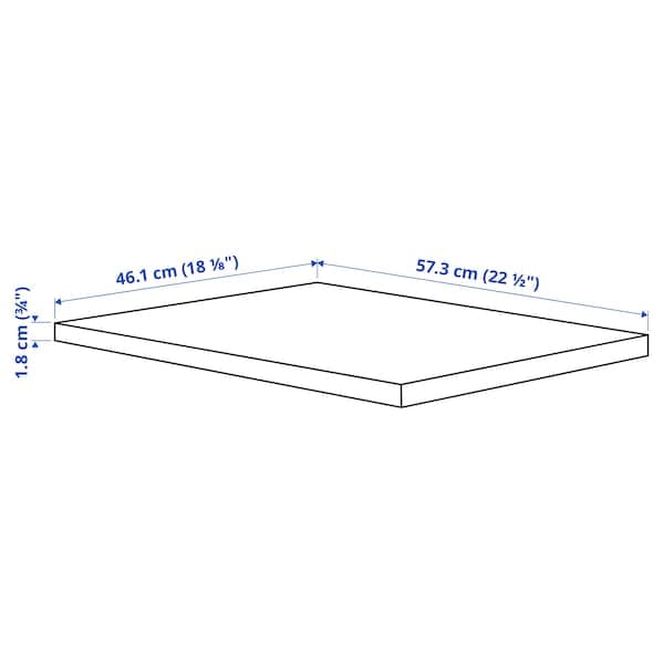 Ikea KOMPLEMENT - Shelf, white stained oak effect, 50x58 cm