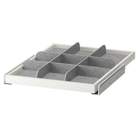 KOMPLEMENT - Pull-out tray with divider, white/light grey, 50x58 cm - best price from Maltashopper.com 49332003