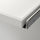 KOMPLEMENT - Pull-out tray with divider, white/light grey, 75x35 cm